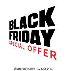 Black Friday sale vector illustration