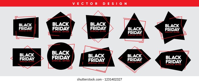 Black Friday sale vector illustration