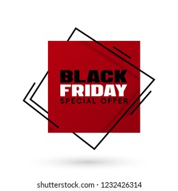 Black Friday sale vector illustration