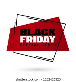 Black Friday sale vector illustration