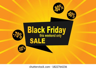 Black friday sale. Vector illustration