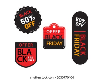 Black Friday sale. vector illustration label