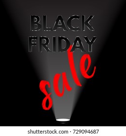 Black Friday. Sale. Vector illustration.