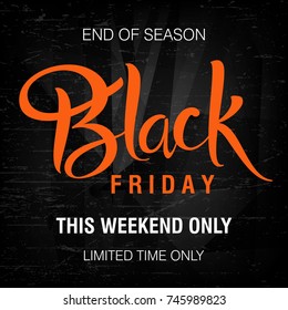 Black Friday Sale Vector Illustration 