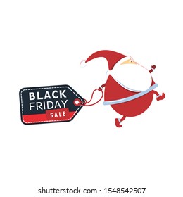 Black friday sale. Vector image on a white background.