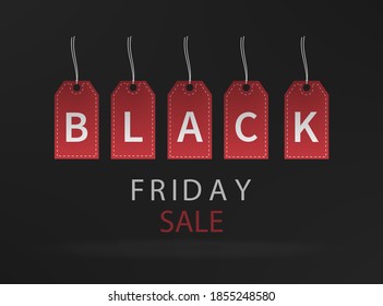 Black friday sale vector isolated on white background. Vector illustration. Eps 10