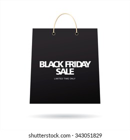 Black friday sale. Vector package