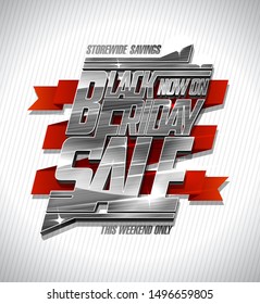 Concepto de diseño de afiches vectoriales de venta de viernes negro