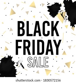 Black friday sale vector for social media