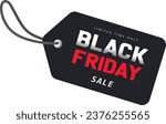 Black Friday sale: Vector Tag for Exclusive Deals