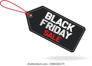 Venta del Black Friday: Etiqueta vectorial para ofertas exclusivas