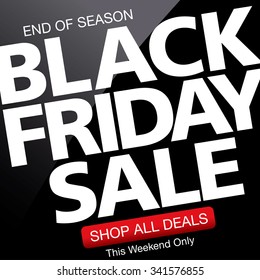 Black friday. Sale. Vector template illustration