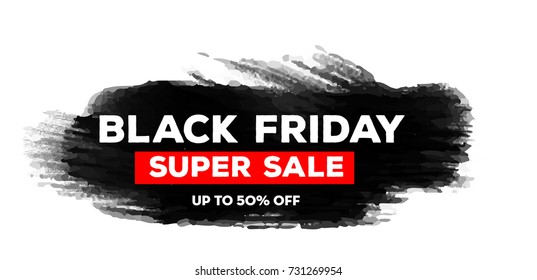 black friday sale vector template with grunge background