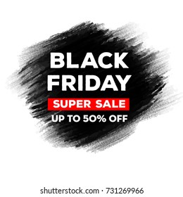 black friday sale vector template with grunge background