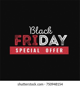 Black Friday Sale Vector Template