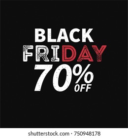 Black Friday Sale Vector Template