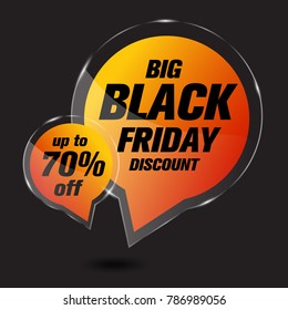 black friday sale vector template