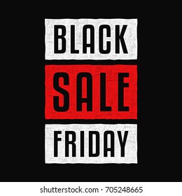 Black friday. Sale. Vintage colorful banner. Retro design.