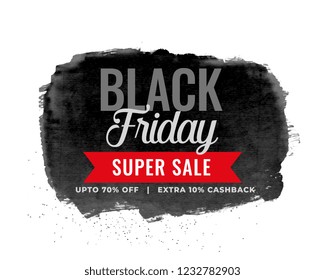 black friday sale watercolor background design