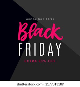 Black Friday Sale Web-Banner-Hintergrund. Werbeplakatvorlage. Vektorgrafik