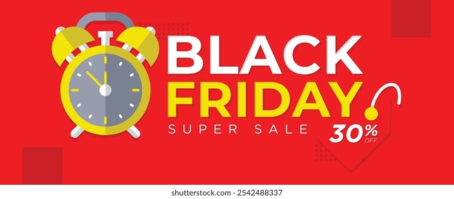 Black friday sale web banner layout design template