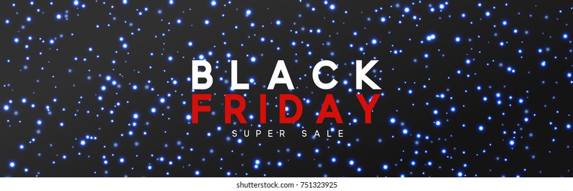 Black friday sale. Web banners, vector illustration. 