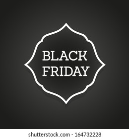 Black Friday Sale. Black and white. Vector illustration, flat design