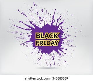 Black friday sale.Black friday banner. Vector illustration.