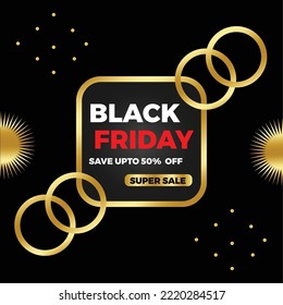 Black friday sales background template design