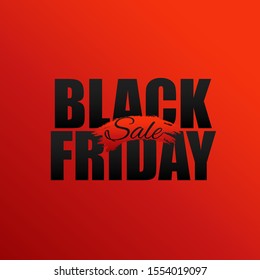 Black Friday. Sales Banner. Vector illustration. Black tag, round banner.
