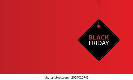 Black Friday Sales Banner Vector Illustration.