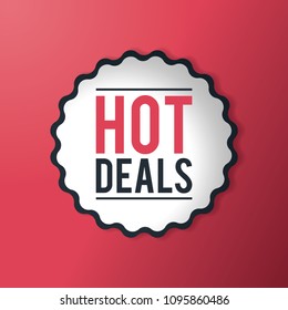 Black Friday Sales Deals, with Discount 70% off, Label Set Template, Vector Illustration