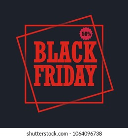 Black Friday Sales design. Vector illustration.