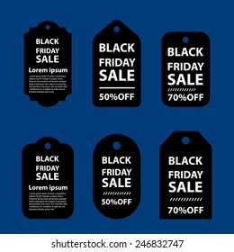 Black Friday sales tag
