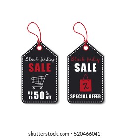 Black Friday sales tag.
