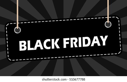 Black Friday sales tag. Black friday design