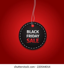 Black Friday sales tag. EPS 10 vector