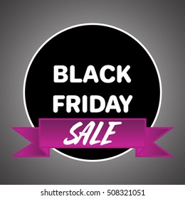 Black Friday sales tag. EPS 10 vector, grouped for easy editing. No open shapes or paths. Black friday design, sale, discount, advertising,business marketing price tag.