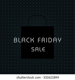 Black Friday sales tag. EPS10 vector.