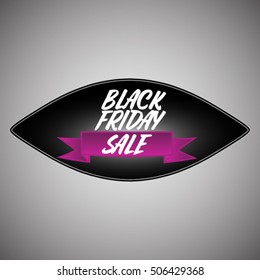 Black Friday sales tag icon. vector illustration