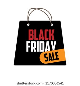 Black Friday sales tag. vector illustration