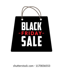 Black Friday sales tag. vector illustration