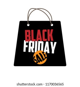 Black Friday sales tag. vector illustration