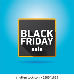 Black Friday sales tag. vector illustration