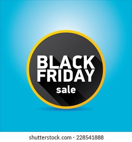 Black Friday sales tag. vector illustration