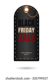 Black Friday sales tag. Vector illustration, version 3-1.