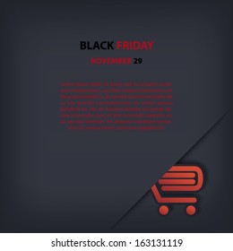 Black Friday sales vector illustration suitable for advertising, vouchers, gift cards, posters. Eps10 vector illustration