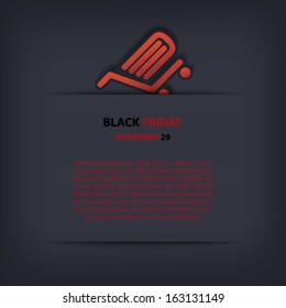 Black Friday sales vector illustration suitable for advertising, vouchers, gift cards, posters. Eps10 vector illustration