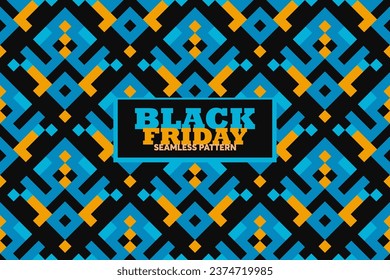 Black friday seamless pattern, vector illustration