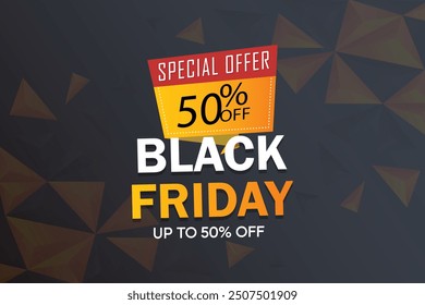 Black Friday Sell Vector Background Illustration